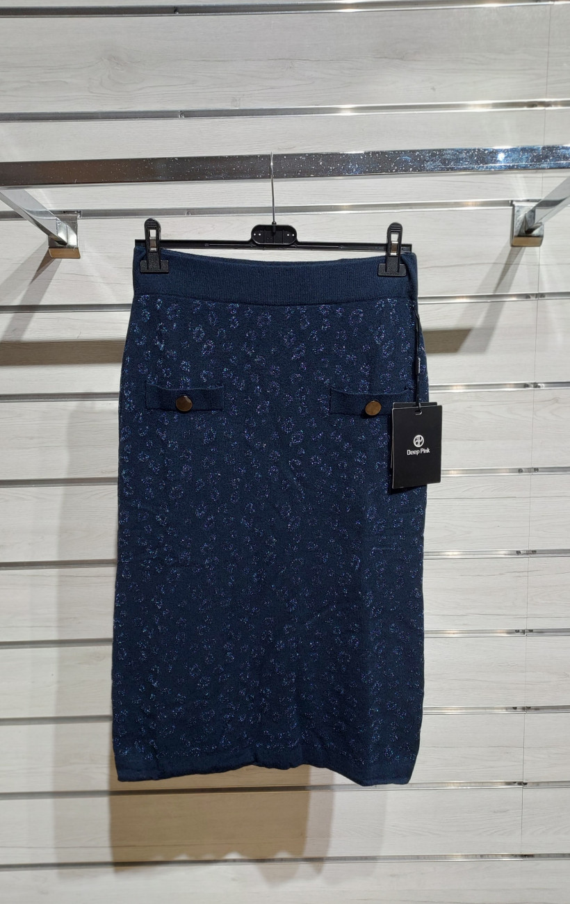 SAIA MALHA C/ FIOS DE BRILHO