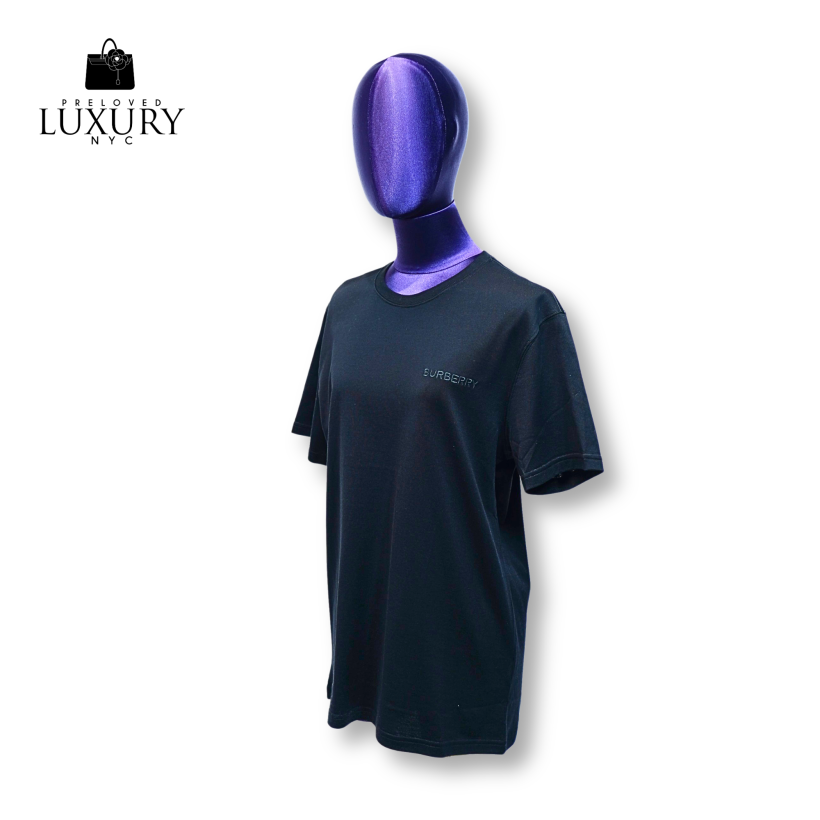 BURBERRY Jenson Embroidered Logo Black Size Small