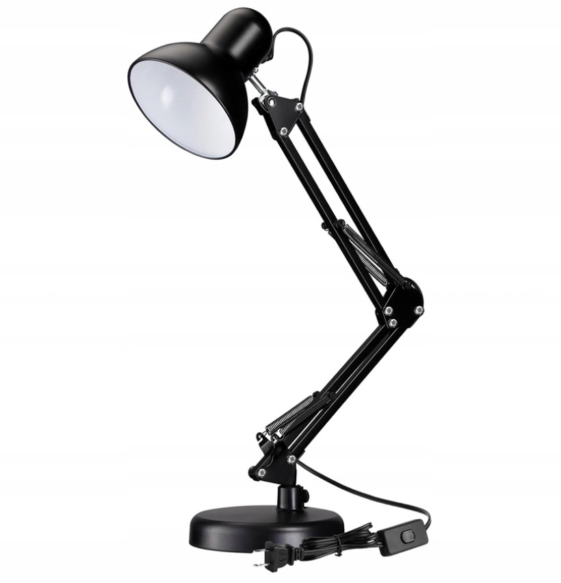 Lampka biurkowa kreślarska E27 LED + uchwyt klips SuperLED