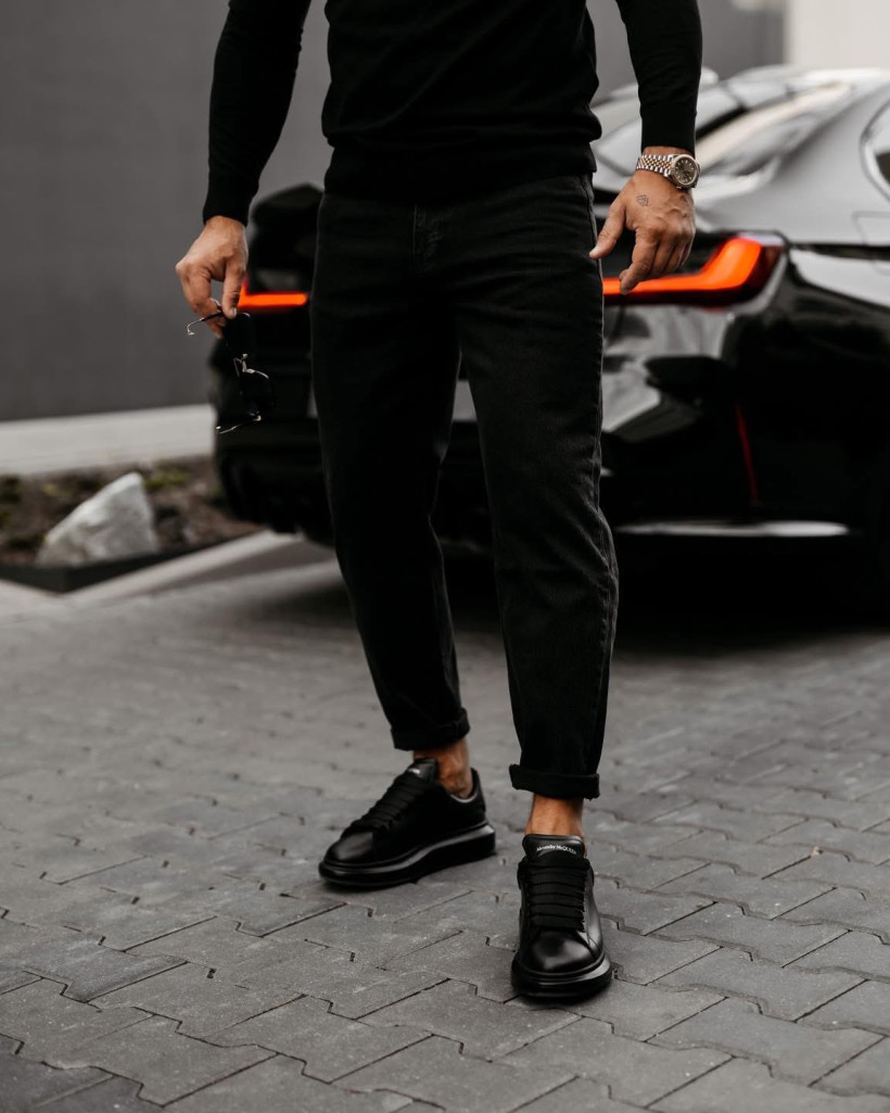 spodnie męskie RAVIS czarne