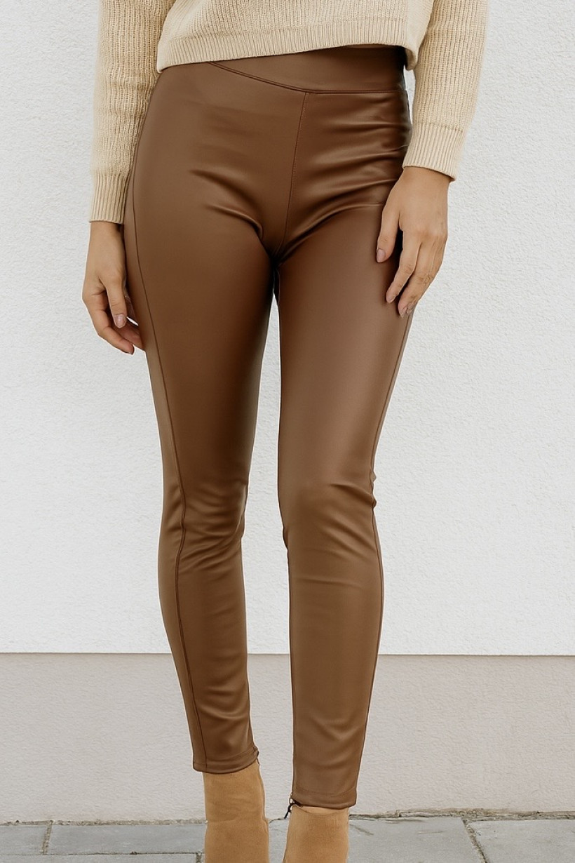Legginsy eko skóra 9432