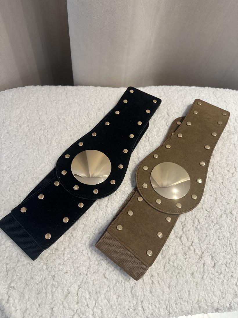 PASEK SZEROKI ZŁOTE ĆWIEKI 