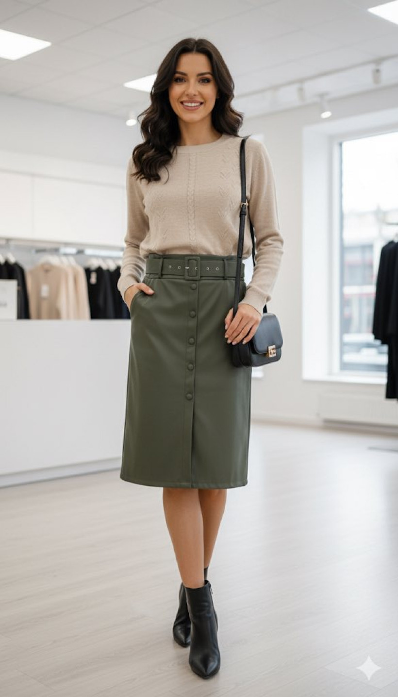 SAIA EM POLIPELE C/ CINTO