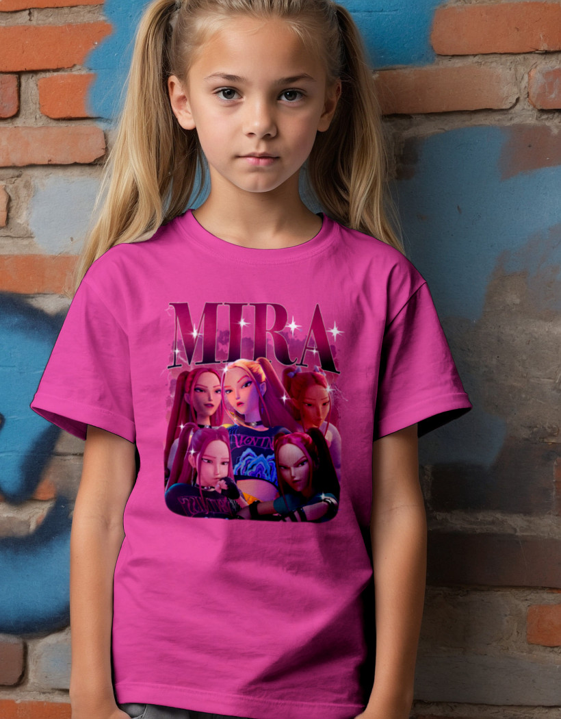 ZA T-shirt FUKSJA - Mira