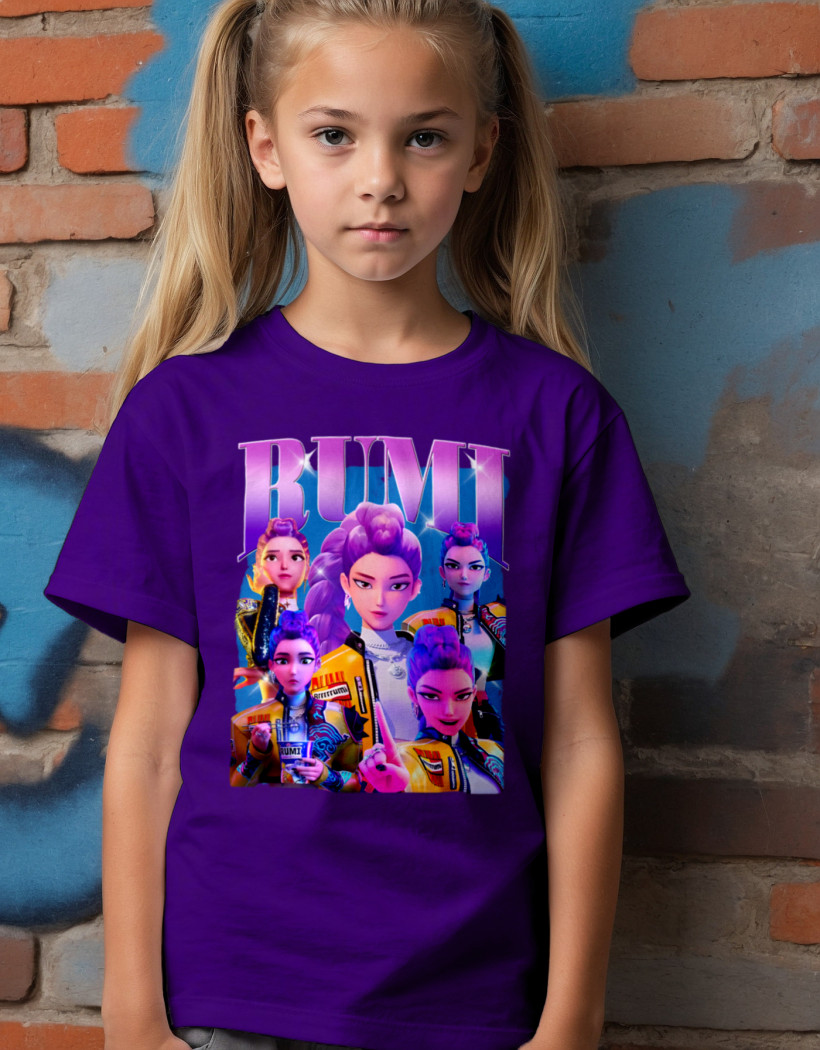 ZA T-shirt FIOLETOWY - Rumi