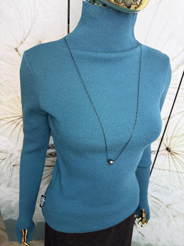 Półgolf wiskoza prążek premium Minouu