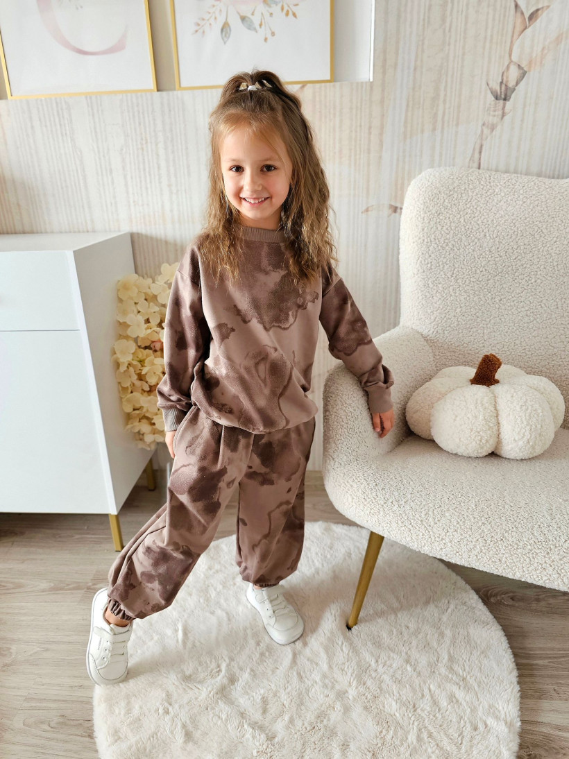 DRES BLUZA + SPODNIE KRÓWKA BEŻOWY IGOMILL