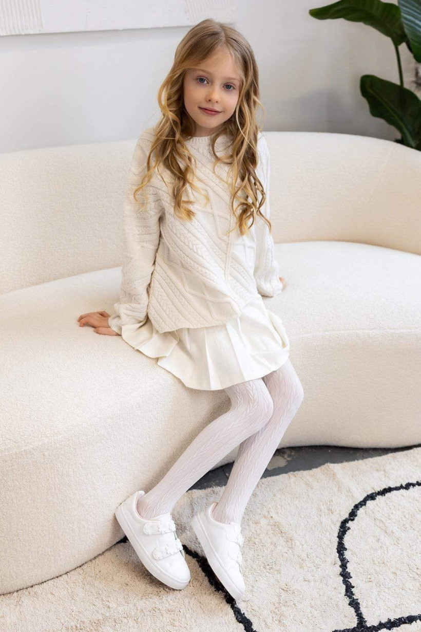 Rajstopki jodełka capuccino