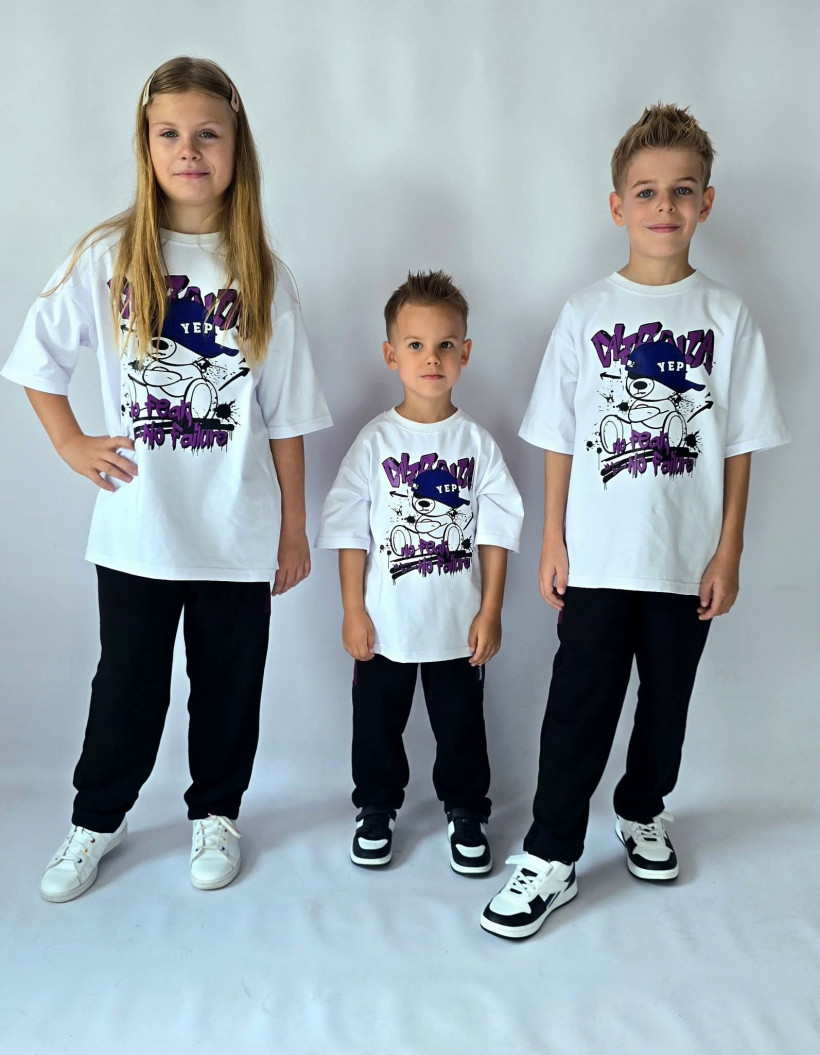 T-SHIRT MISIEK BIAŁY URBAN  BRAND