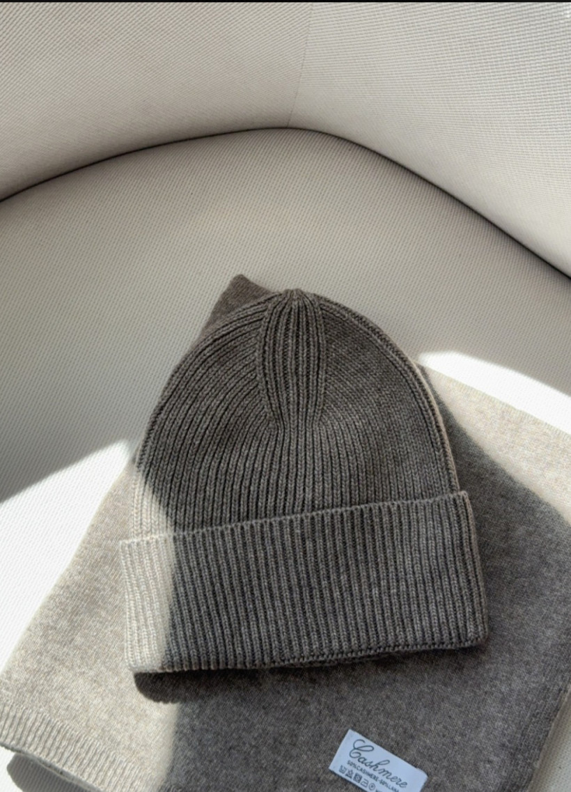 zestaw czapka plus szal kaszmir