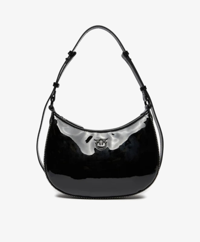 Pinko Half Moon Mini Lakierowana torebka