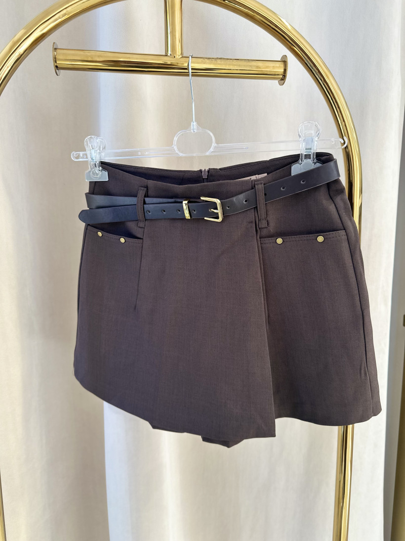 AZARA SPÓDNICOSPODENKI KIESZONKI CZEKOLADA