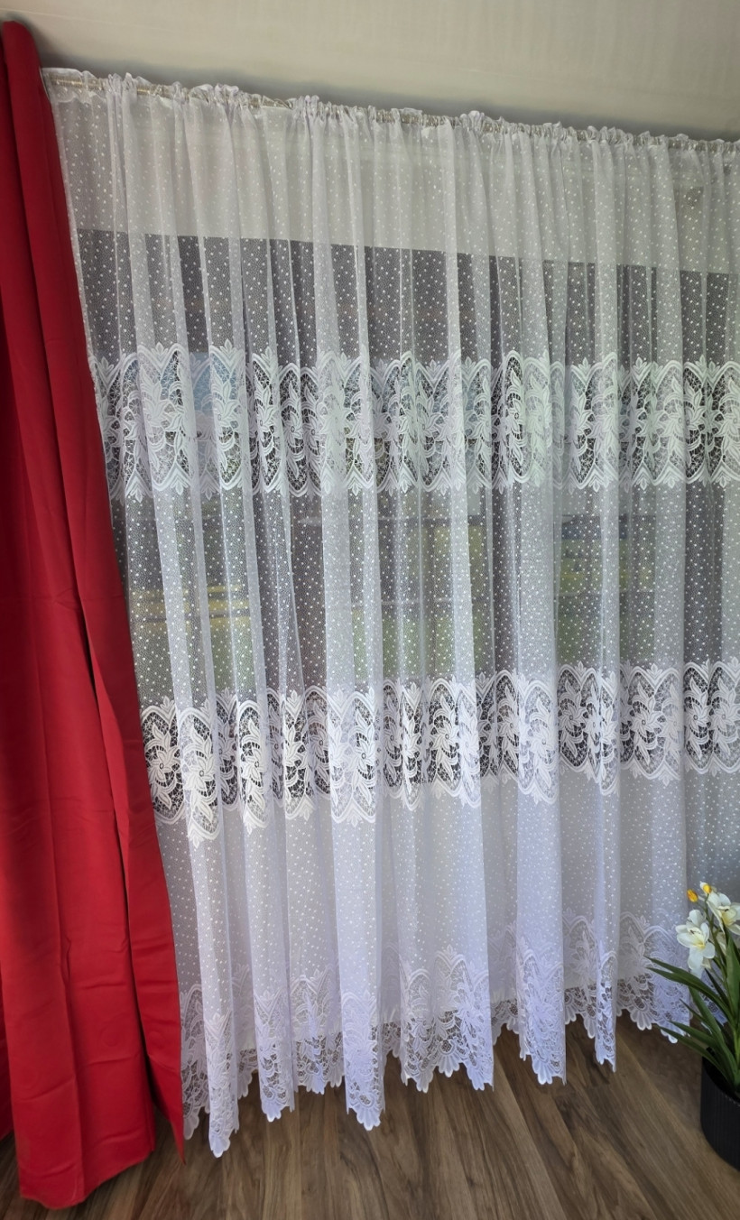 Firanka gęsta wzorem 400x250cm 