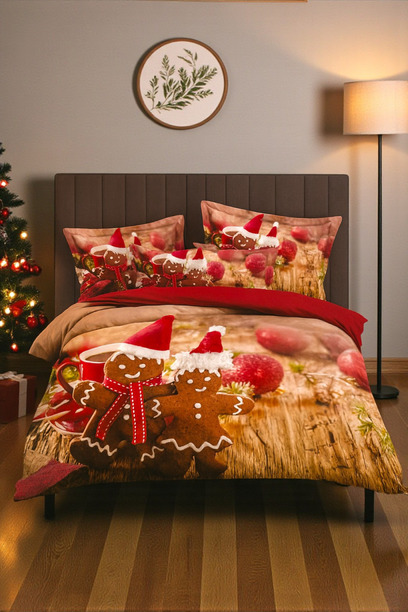 Pościel 160x200cm ciastka 3 częściowa SMY-3240