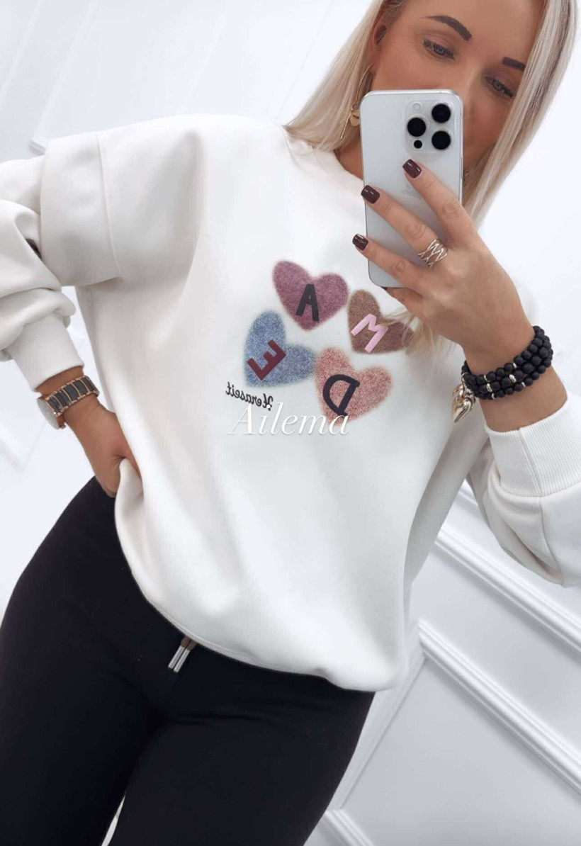 Bluza itaimaska Y00532 serduszka