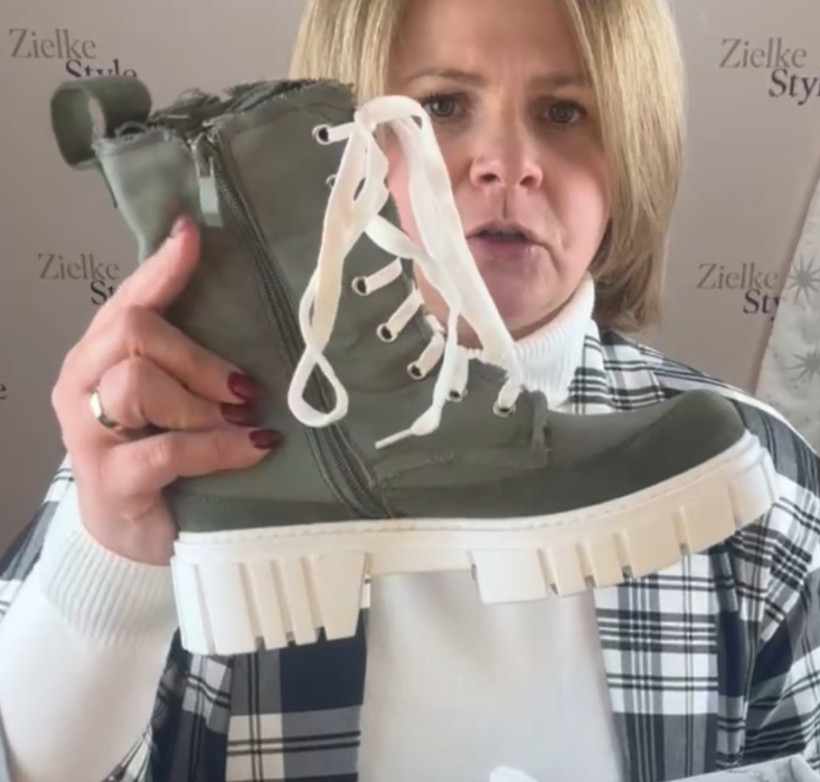 Trapery materiałowe - sweet shoes - rozm. 36 - D7916 - zielone