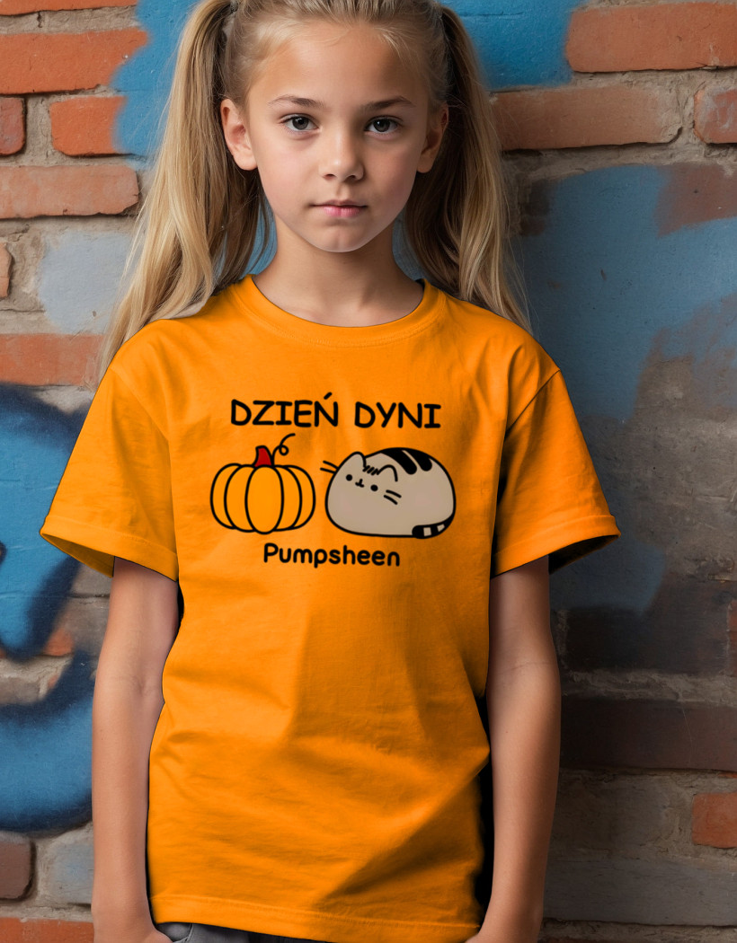 ZA T-shirt POMARAŃCZ - Pusheen Dzień Dyni