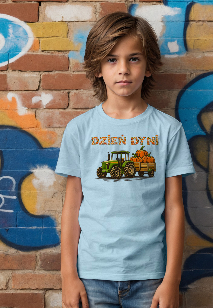 ZA T-shirt BŁĘKIT - Traktor dzień dyni