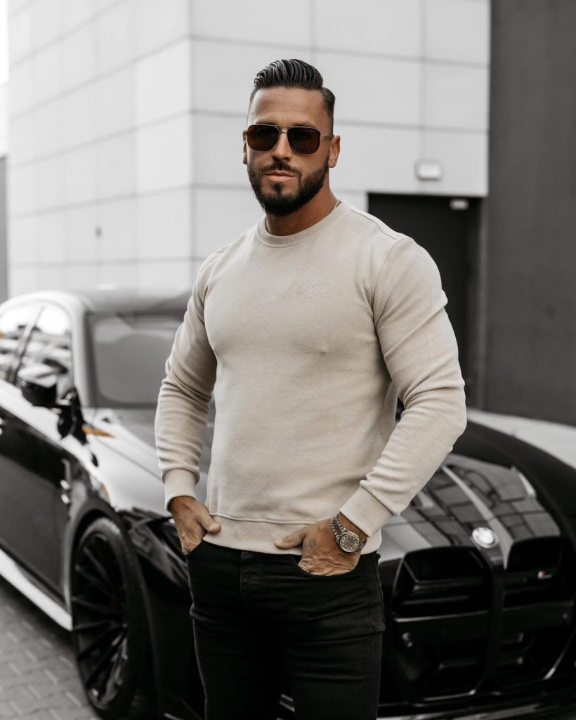 bluza męska LIWOTI beż