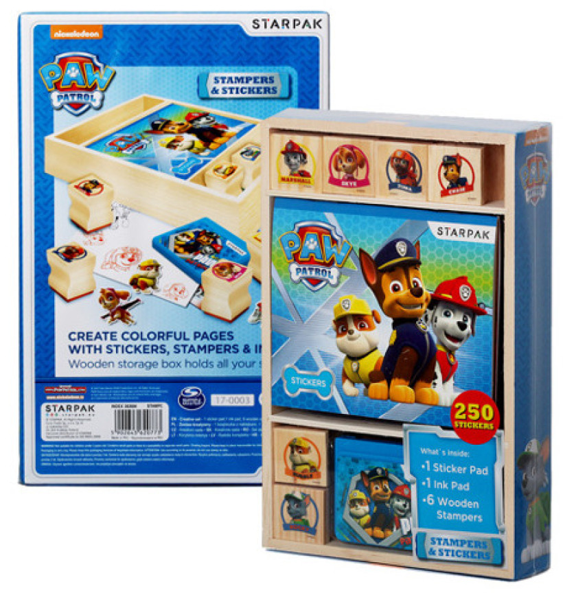 Zestaw kreatywny ze stemplami Psi Patrol