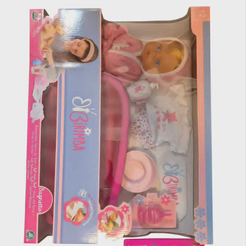 Lalka bobas + wanna i akcesoria