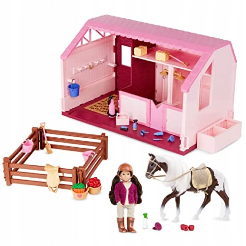 Lori 62243460959 Philippa's Set Mini Toy Horse & Stable Horseback NOWY
