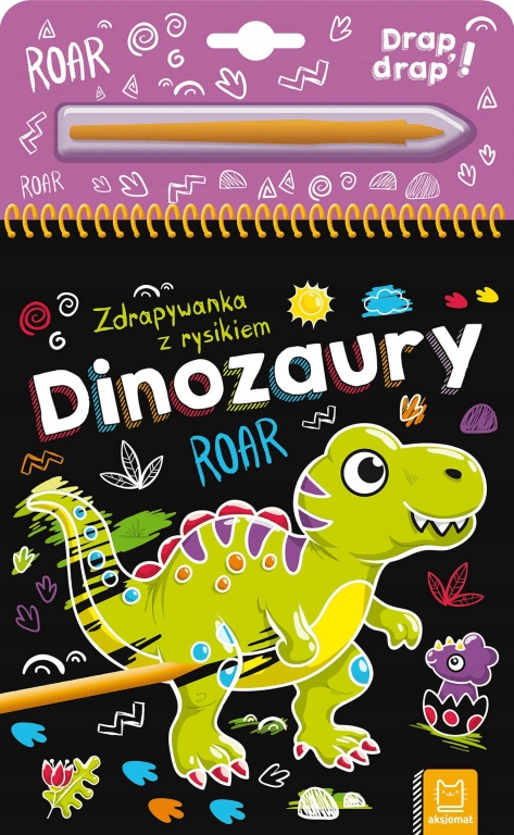 Zdrapywanka z rysikiem. Dinozaury- aksjomat