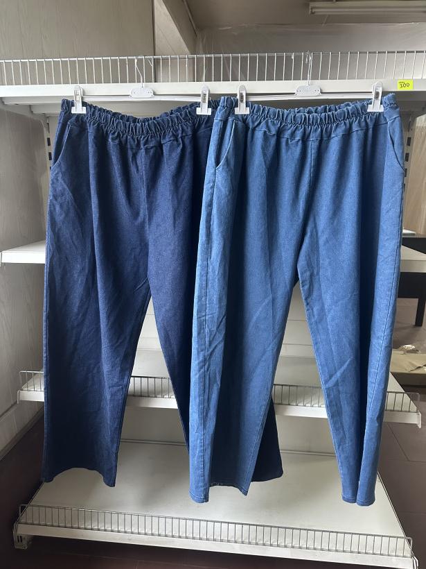 Spodnie jeans kuloty Plus Size