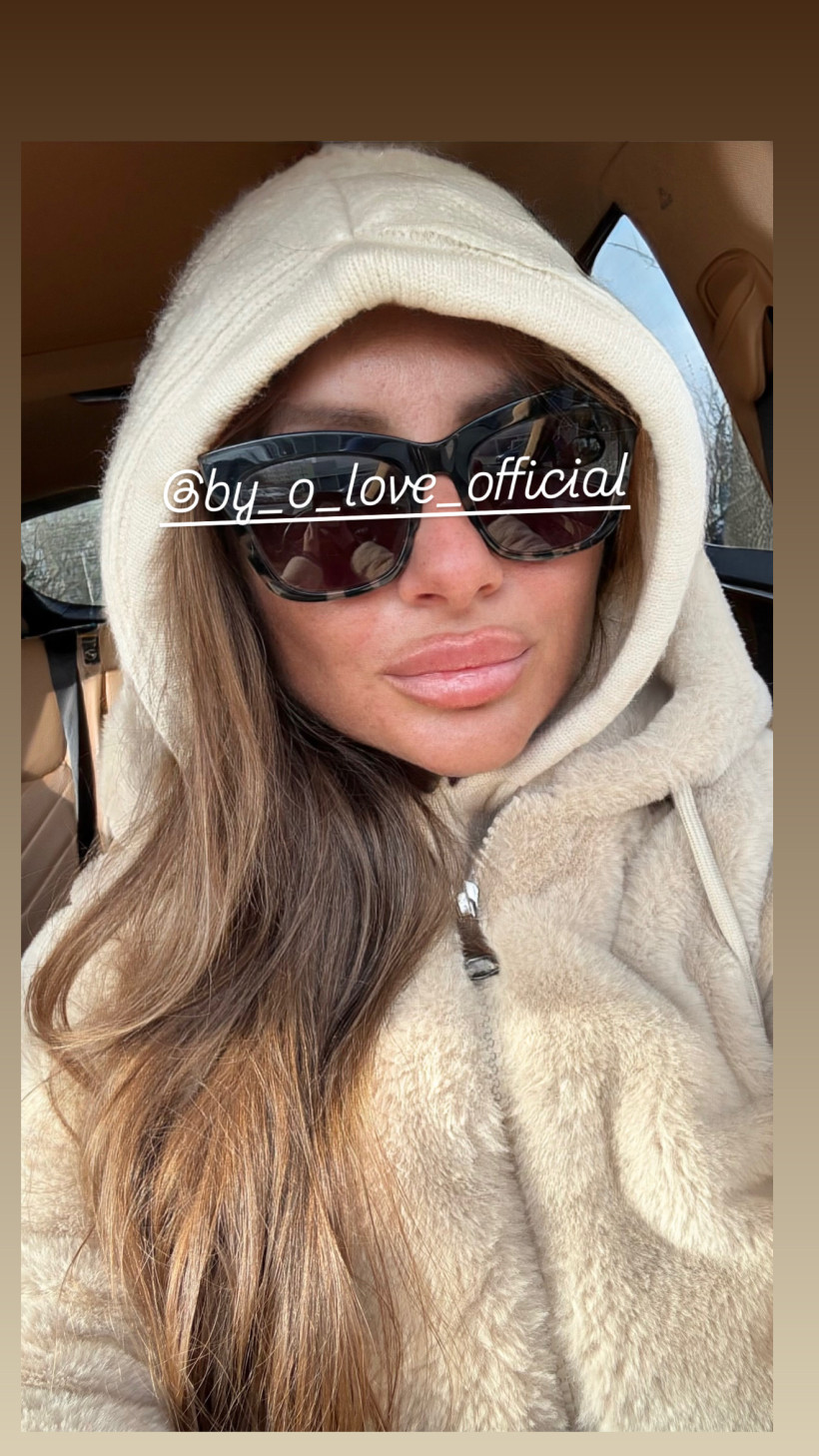 New Balaclava Mia Winter beż Czapka Komin Kominiarka