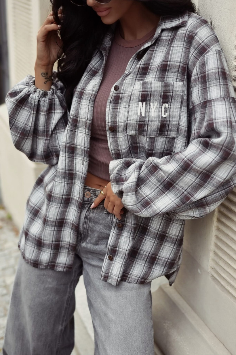 Koszula NYC z bufiastymi rękawami XANA