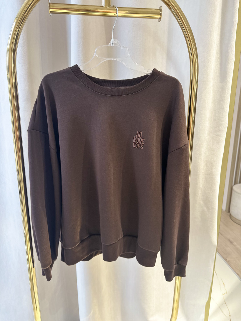 LUM BLUZA CZEKOLADOWA NO MORE