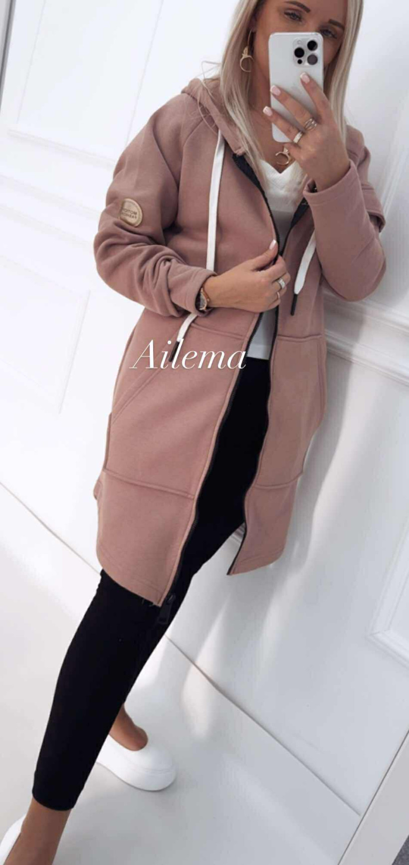 Bluza na zamek z kapturem Motion M0823 
