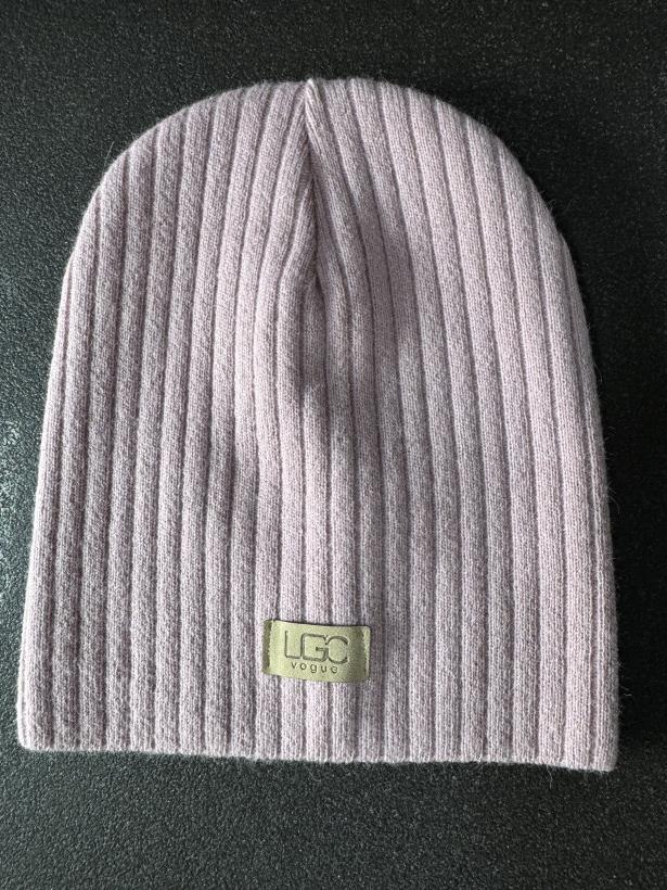 Czapka szeroki prążek, lgc - 13076 - puder