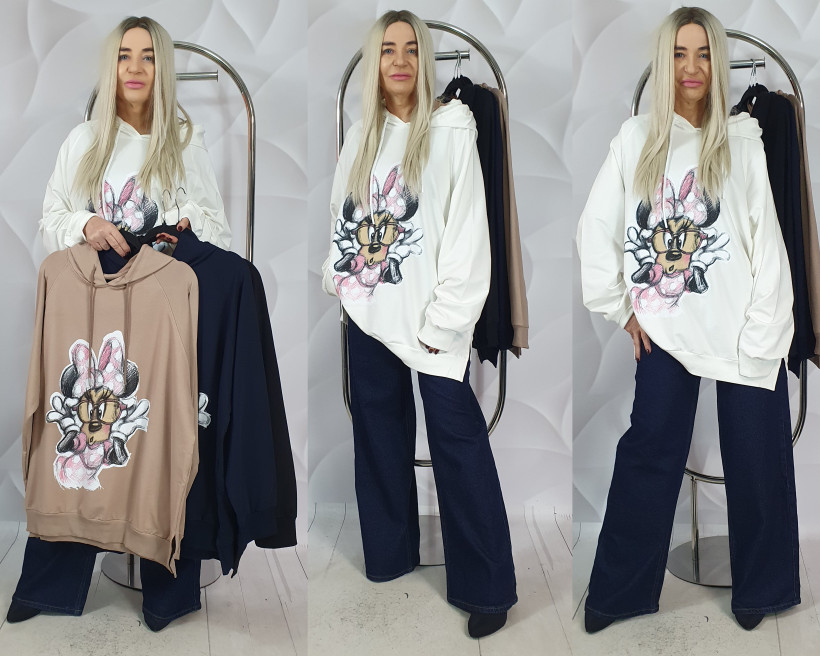 BLUZA Z KAPTUREM SEWALD 22942 RB17