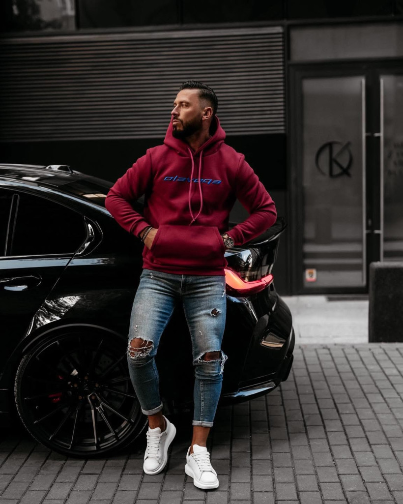 bluza męska SPRINT czerwona