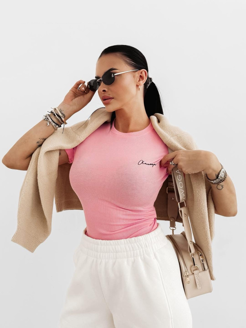 t-shirt FIOERY koral WYPRZEDAŻ 