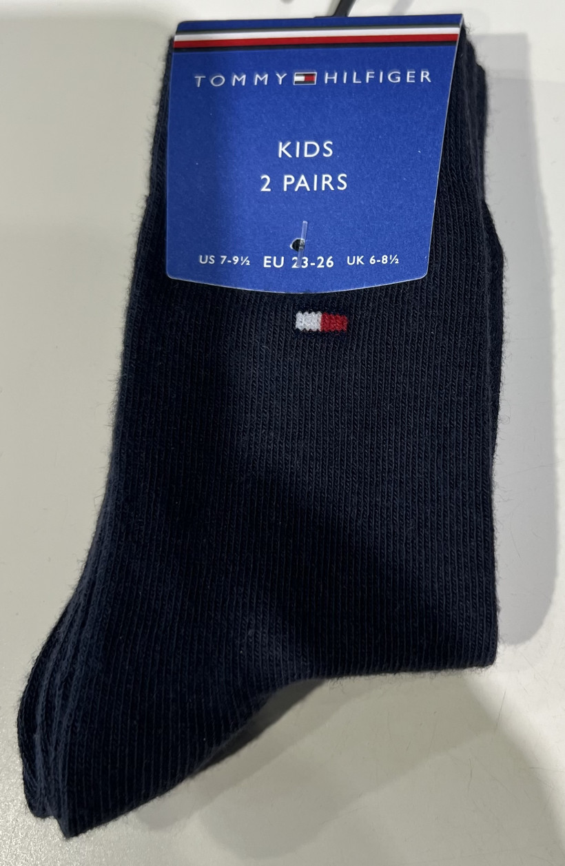 Skarpetki Tommy Hilfiger granatowe 2pack kids 23/26