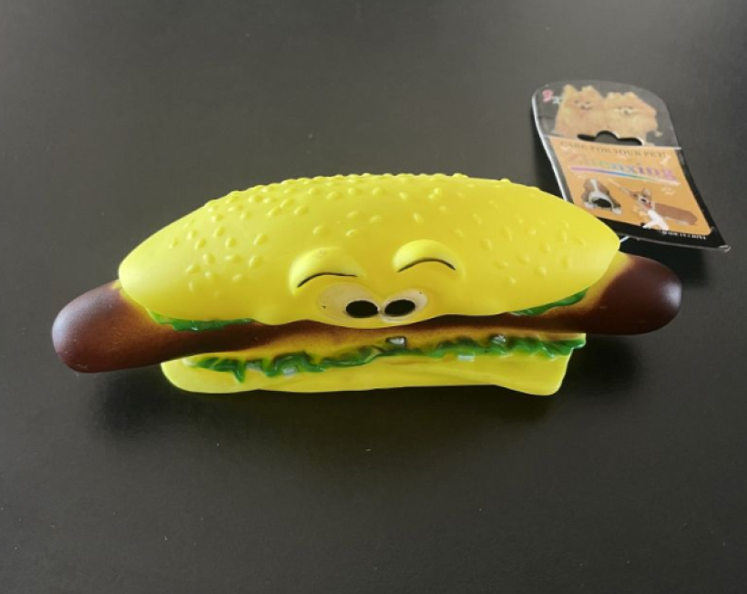 Zabawka dla zwierząt – Hot Dog piszczący 17×6×5 cm