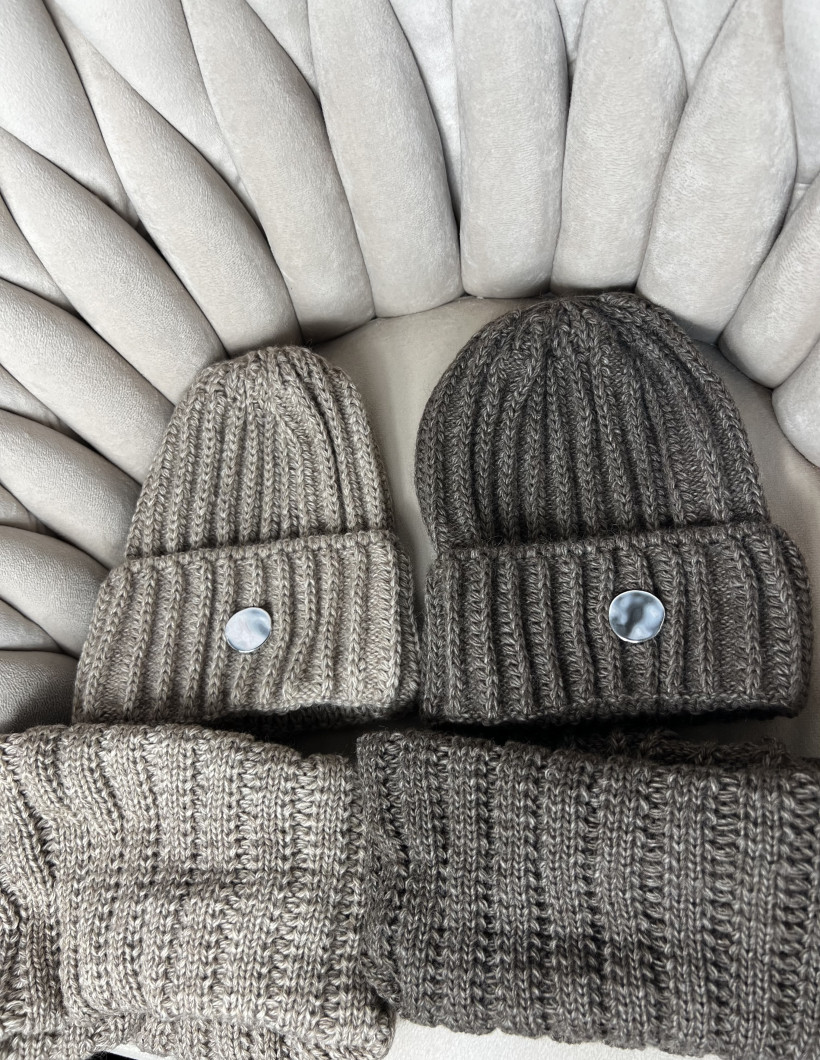 CC* Czapka guzik + szalik