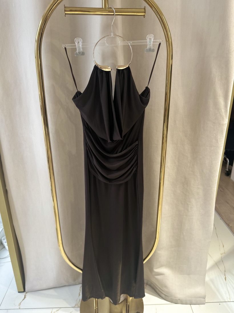 GIORGIA SUKIENKA MAXI CZEKOLADA OBRĘCZ