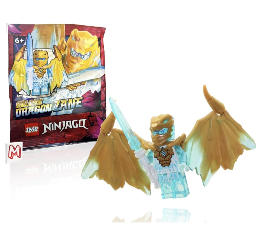 Lego NinjaGo Golden Dragon Zane Minifigurka