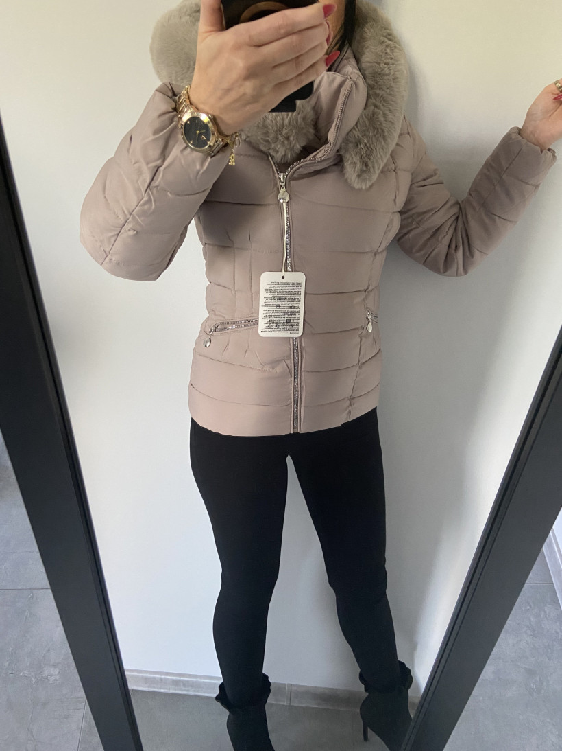 Kurtka 47 ocieplana z futerkiem