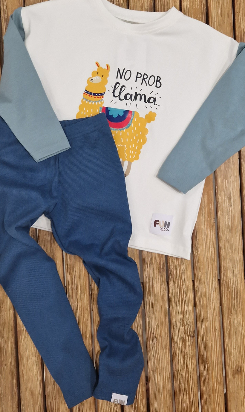 LEGINSY PRĄŻEK NIEBIESKIE  FUN KIDS  