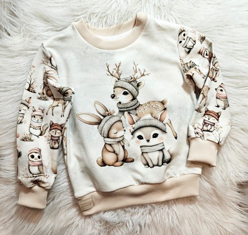 Bluza Zimowa Dziecięca Pracownia Zwierzątka Leśne Komfort i Styl