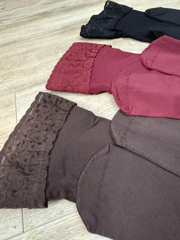 Rajstopy z koronką BY O LA LA