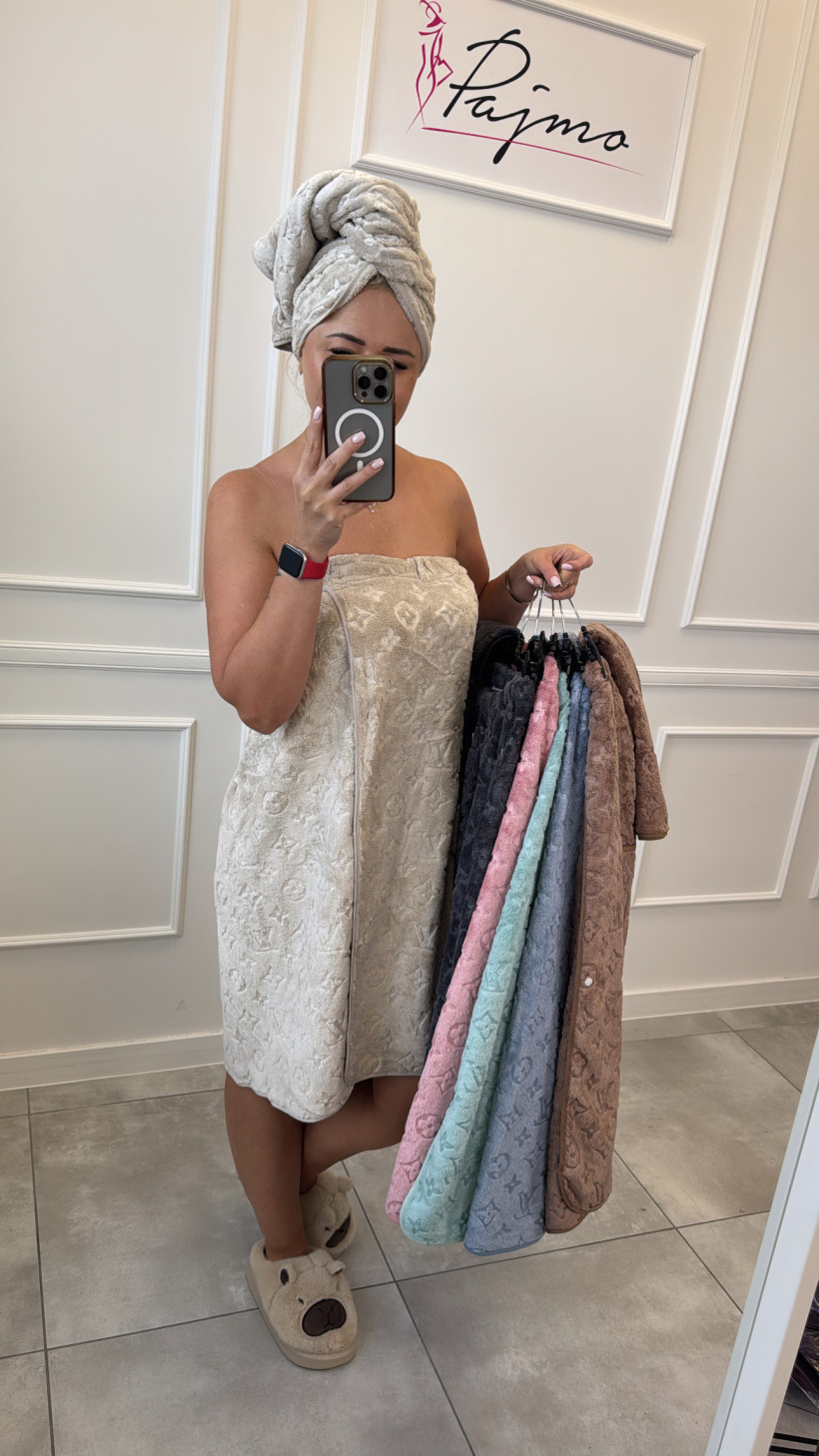 Zestaw kąpielowy z turbanem 13689