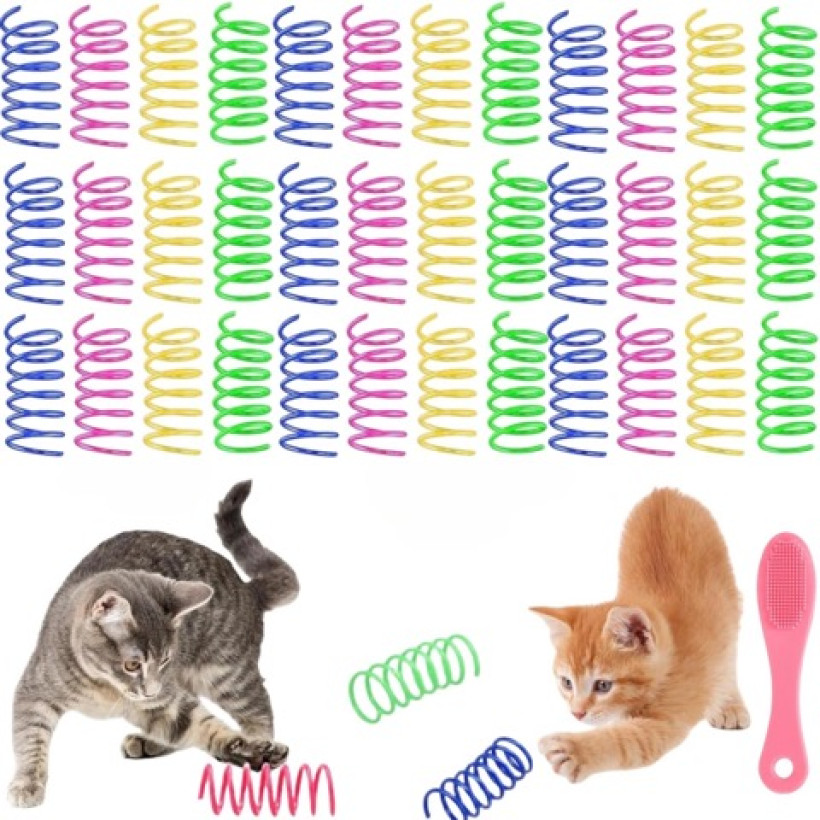 sprężynki do zabawy dla kota 40 szt (D4)