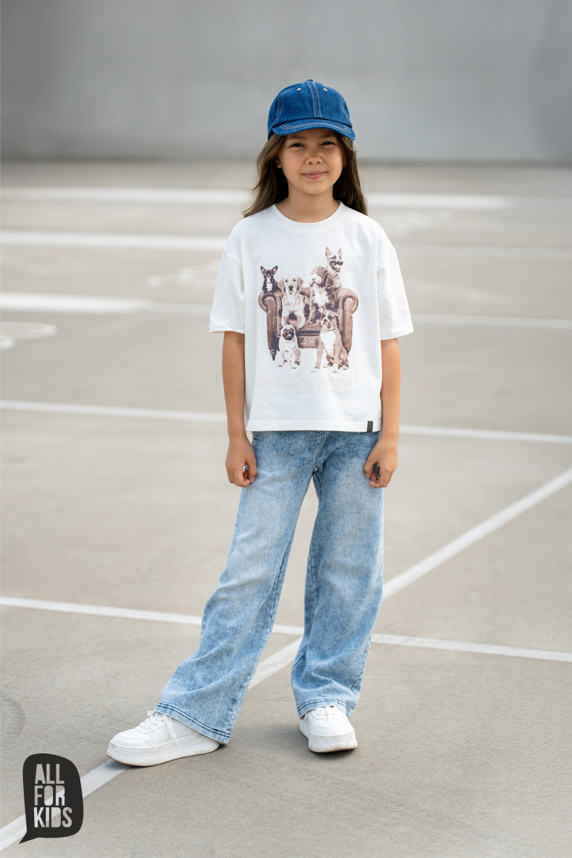 SZEROKIE JEANSY NIEBIESKIE AFK