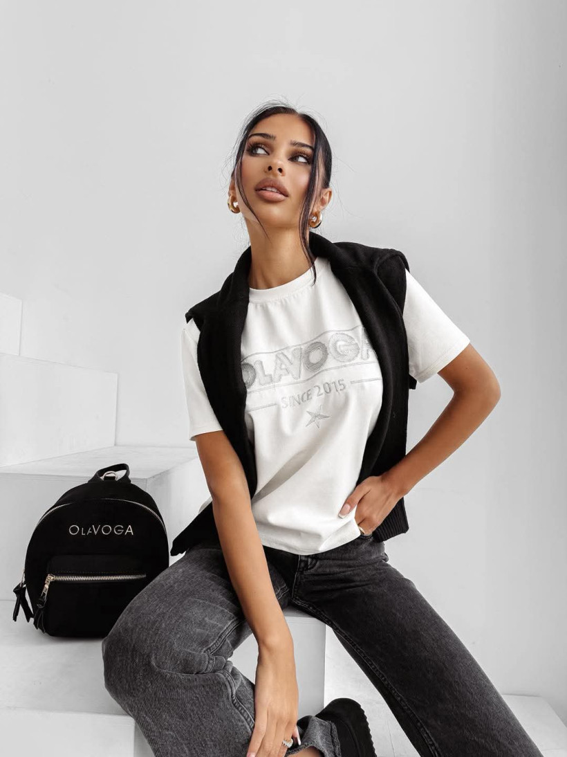 t-shirt BLACK PRINCE ecru WYPRZEDAŻ