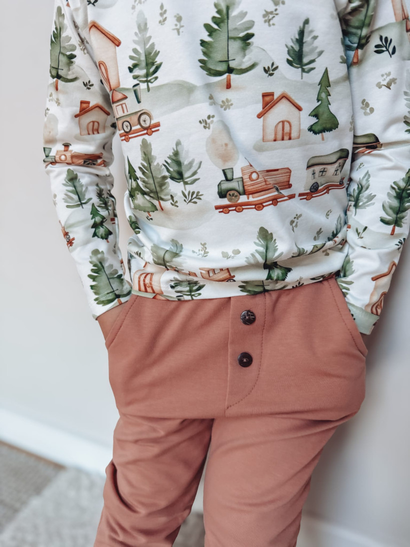 Bluzka dziecięca Byobaby "Chatka" Wygodna i urocza na co dzień